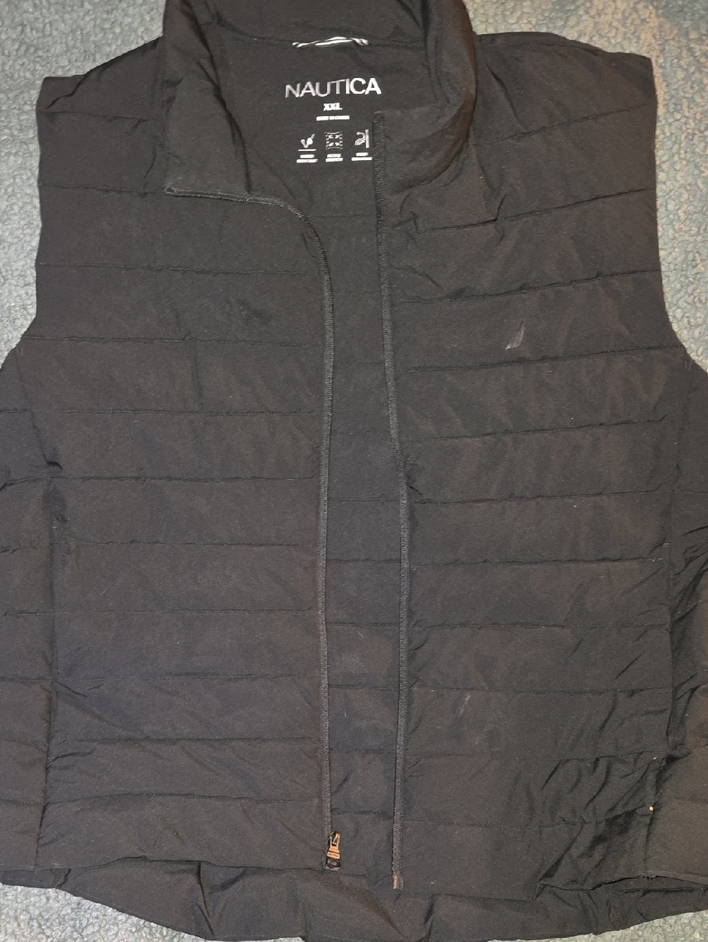 Nautica Black Quilted Lightweight Men's Vest